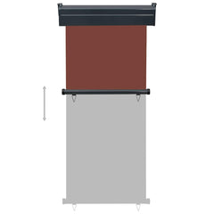 vidaXL Balcony Side Awning 85x250 cm Brown 5