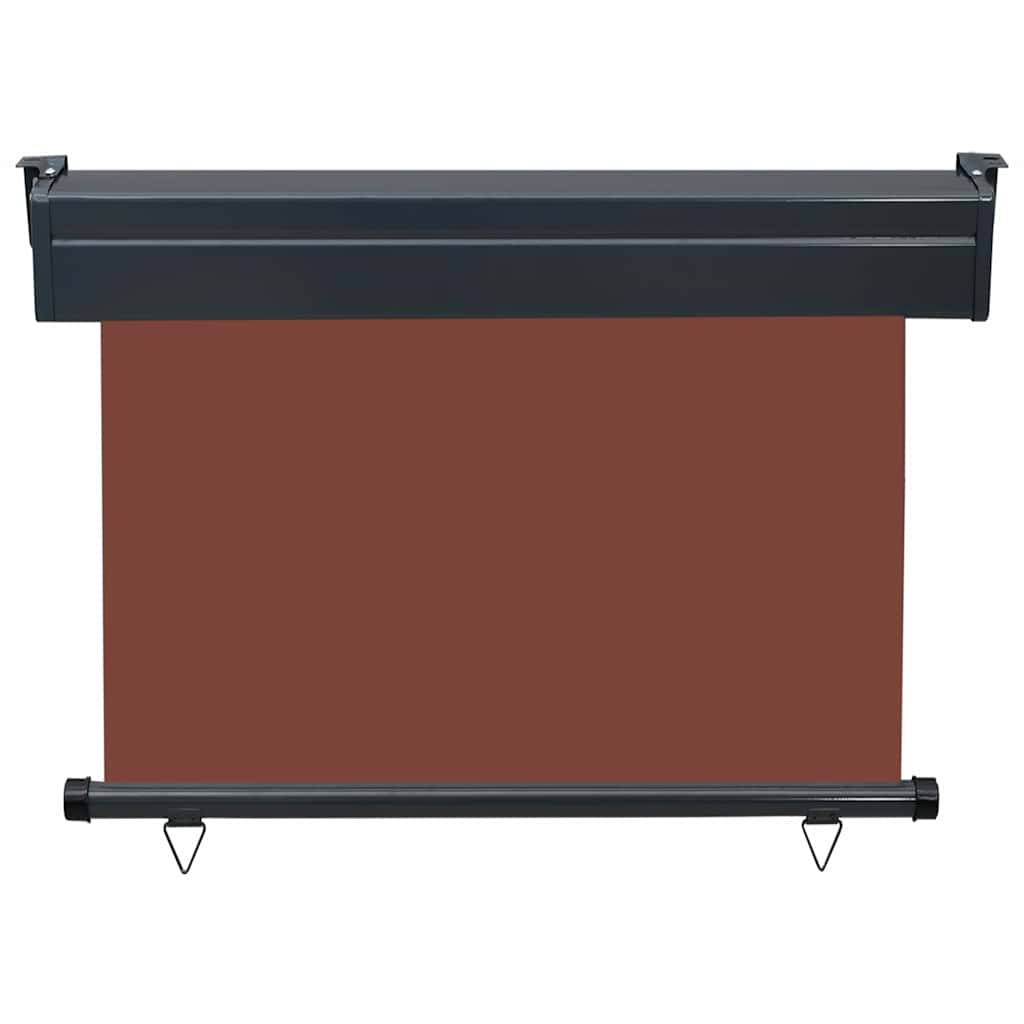 vidaXL Balcony Side Awning | Brown | Polyester | 105x250 cm | Retractable 4