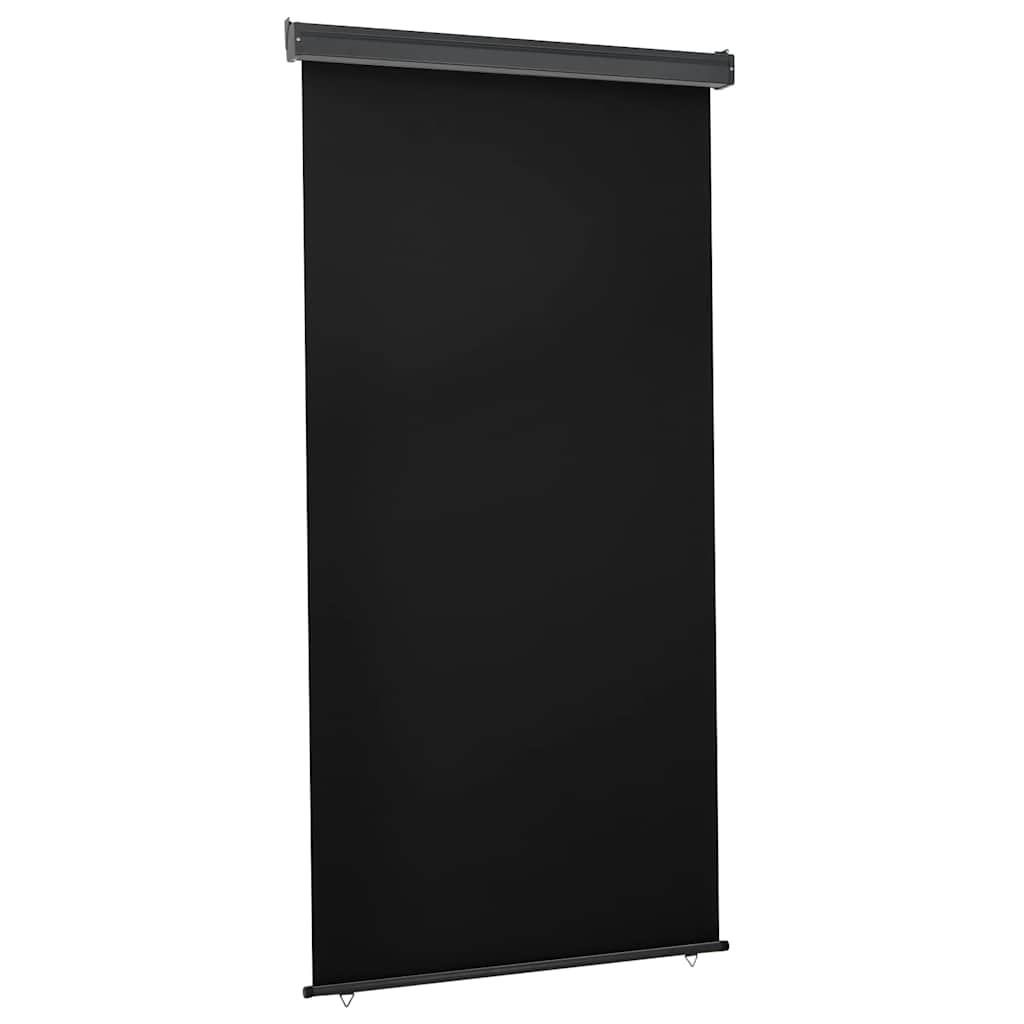 Balcony Side Awning 125 x 250 cm Black