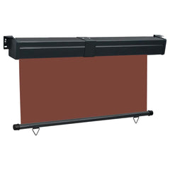 Balcony Side Awning 145 x 250 cm Brown