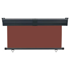 Balcony Side Awning 145 x 250 cm Brown