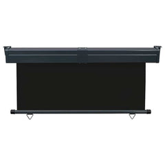 vidaXL Balcony Side Awning 175x250 cm Black 4