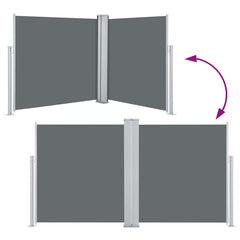 vidaXL Retractable Side Awning Anthracite 100x600 cm 5