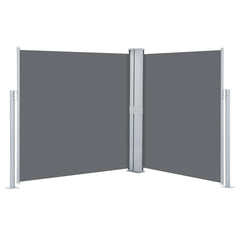 vidaXL Retractable Side Awning Anthracite 140x600 cm 2