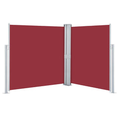 vidaXL Retractable Side Awning 170x600 cm Red 2