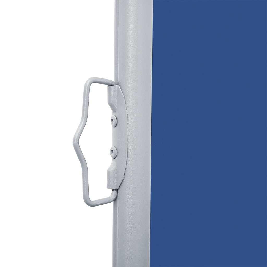 vidaXL Retractable Side Awning Blue 100x1000 cm 5