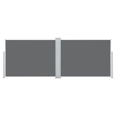 vidaXL Retractable Side Awning Anthracite 120x1000 cm 3