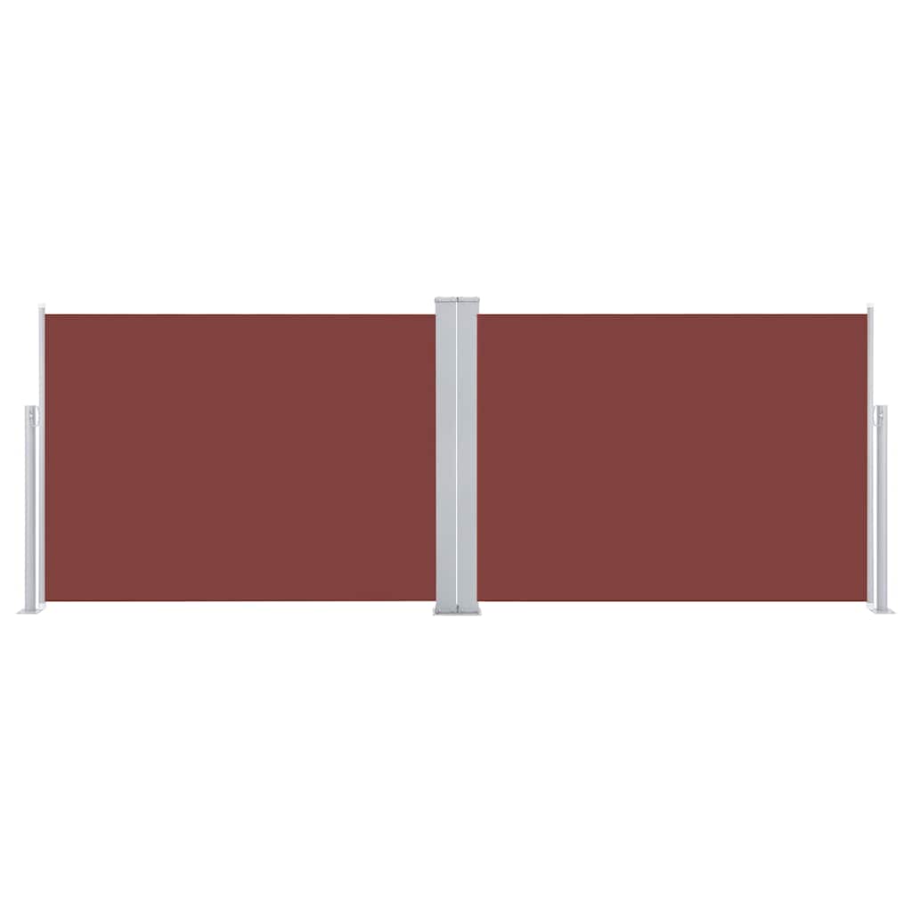 vidaXL Side Awning | Brown | Polyester with PU coating | 120x1000 cm 3