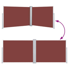 vidaXL Side Awning | Brown | Polyester with PU coating | 120x1000 cm 5