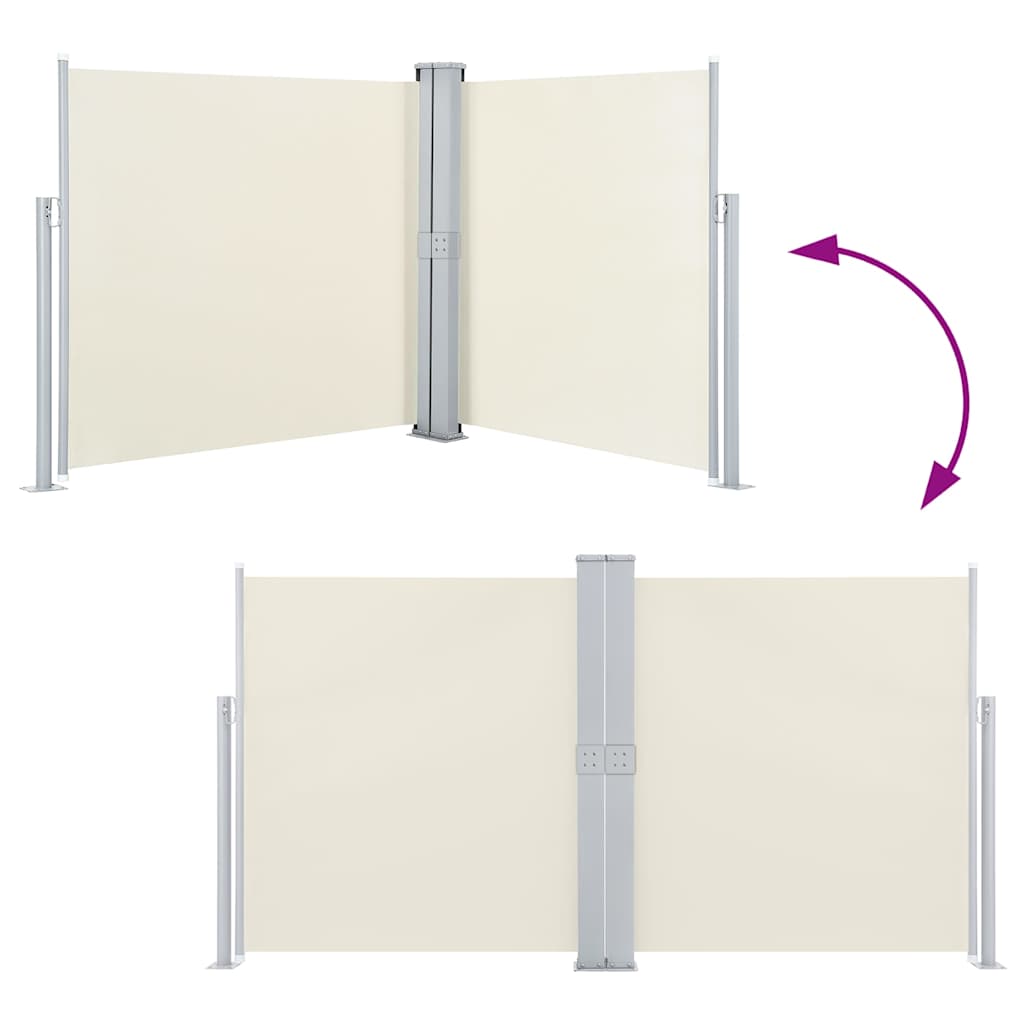 vidaXL Side Awning | Cream | Polyester with PU coating | 140 x 1000 cm 5