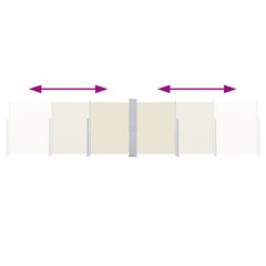 vidaXL Side Awning | Cream | Polyester with PU coating | 140 x 1000 cm 6