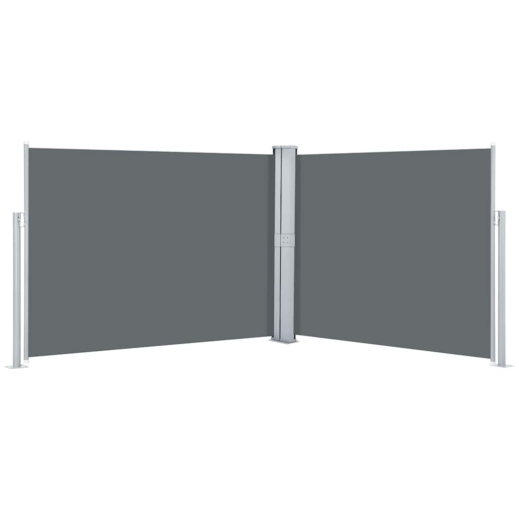 vidaXL Retractable Side Awning Anthracite 140x1000 cm 2