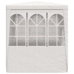 vidaXL Professional Party Tent with Side Walls 2.5x2.5 m White 90 g/m² 5