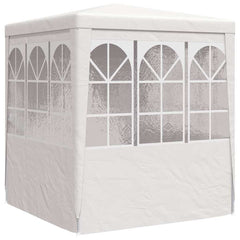 vidaXL Professional Party Tent with Side Walls 2.5x2.5 m White 90 g/m² 6