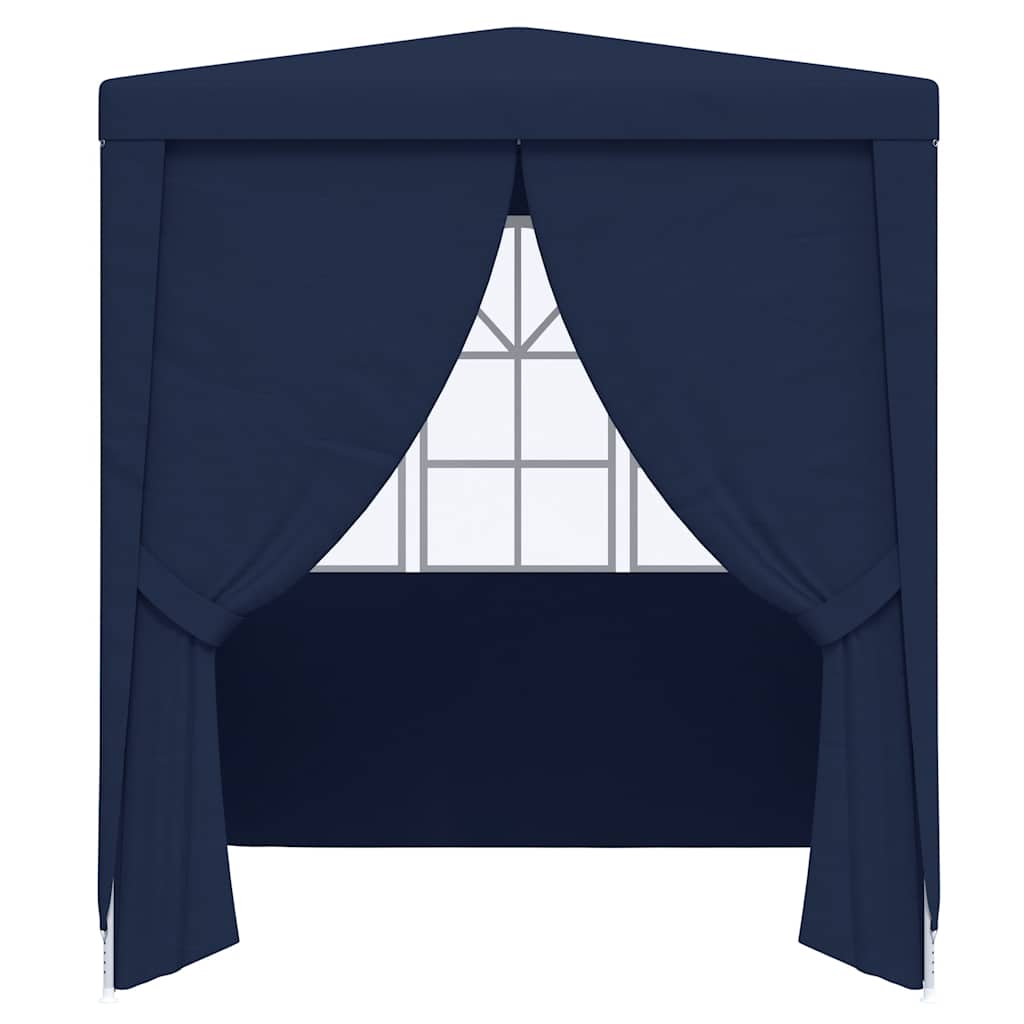 vidaXL Party Tent | Blue | Polyethylene | 2.5 x 2.5 meters | Foldable 4