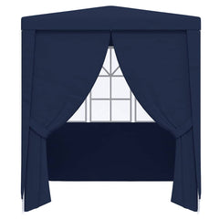 vidaXL Party Tent | Blue | Polyethylene | 2.5 x 2.5 meters | Foldable 4