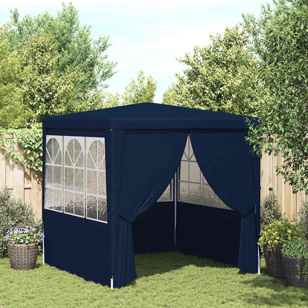 vidaXL Party Tent | Blue | Polyethylene | 2.5 x 2.5 meters | Foldable 1