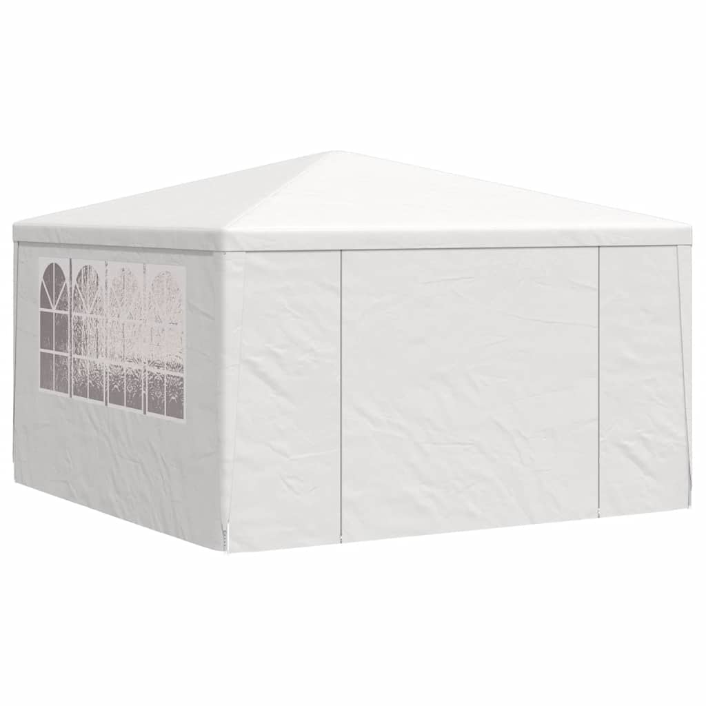 vidaXL Party Tent | White | Polyethylene | 4x4 metres | UV-resistant materials 3