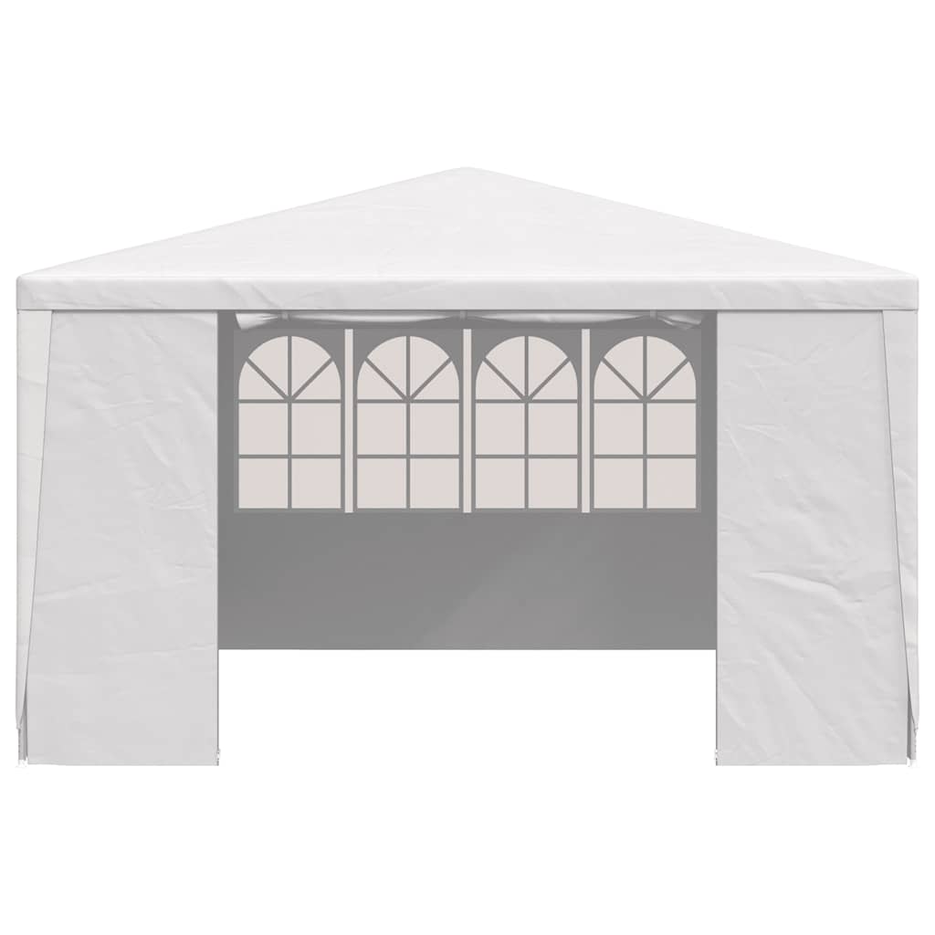 vidaXL Party Tent | White | Polyethylene | 4x4 metres | UV-resistant materials 4