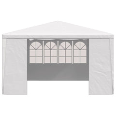 vidaXL Party Tent | White | Polyethylene | 4x4 metres | UV-resistant materials 4