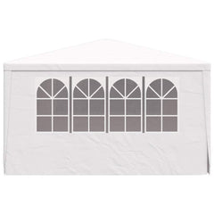 vidaXL Party Tent | White | Polyethylene | 4x4 metres | UV-resistant materials 5