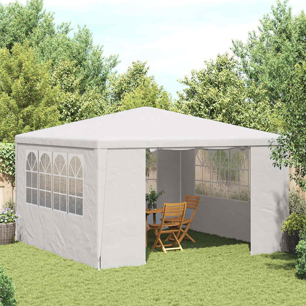 vidaXL Party Tent | White | Polyethylene | 4x4 metres | UV-resistant materials 1