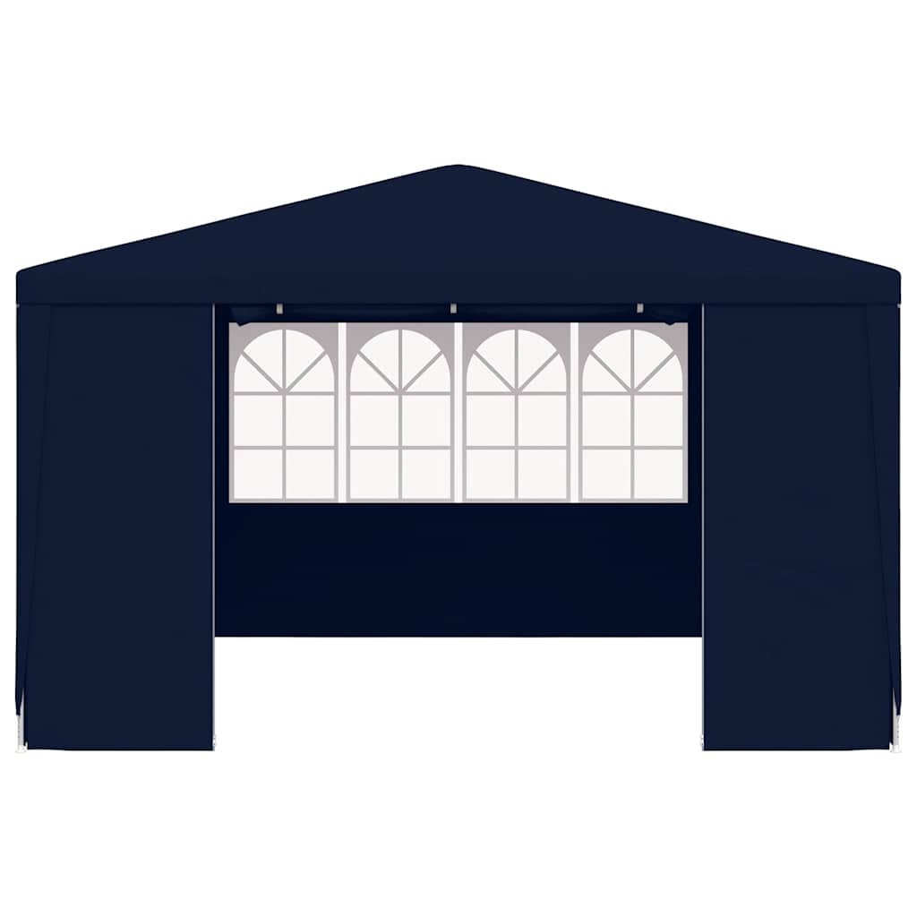 vidaXL Professional Party Tent with Side Walls 4x4 m Blue 90 g/m? 4