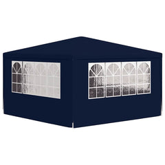 vidaXL Professional Party Tent with Side Walls 4x4 m Blue 90 g/m? 6