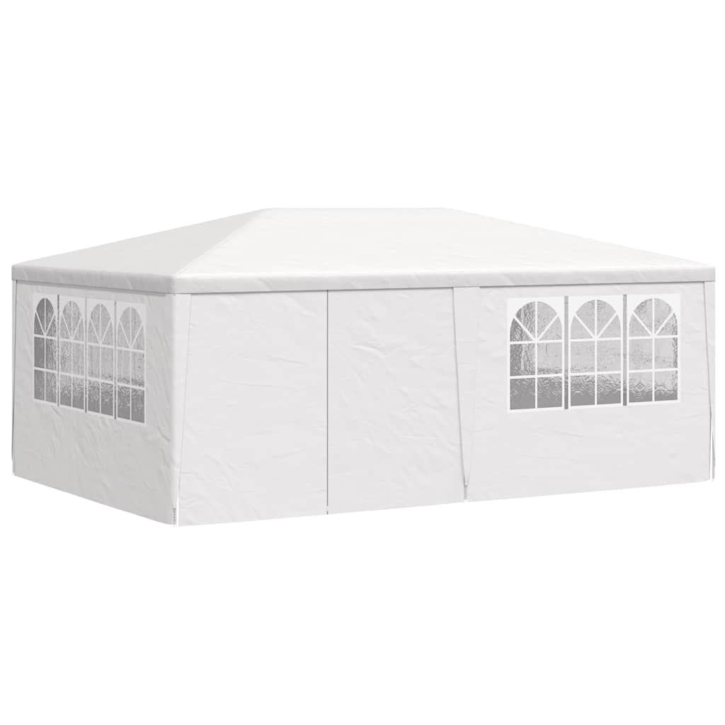 vidaXL Party Tent | White | Polyethylene, Steel | Large | Collapsible 3