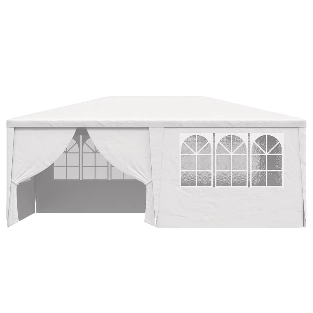 vidaXL Party Tent | White | Polyethylene, Steel | Large | Collapsible 4
