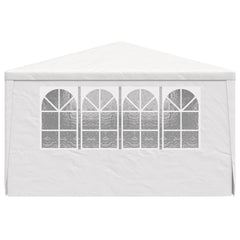 vidaXL Party Tent | White | Polyethylene, Steel | Large | Collapsible 5