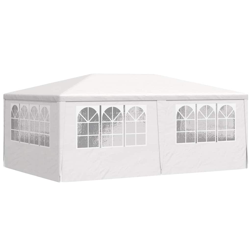 vidaXL Party Tent | White | Polyethylene, Steel | Large | Collapsible 6