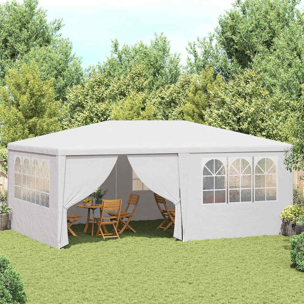 vidaXL Party Tent | White | Polyethylene, Steel | Large | Collapsible 1