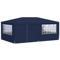 vidaXL Party Tent | Blue | Polyethylene, Steel | Large | Collapsible 3