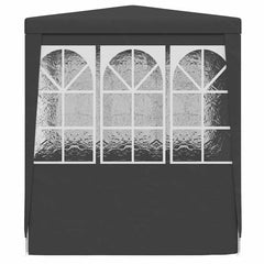 vidaXL Professional Party Tent with Side Walls 2x2 m Anthracite 90 g/m? 5