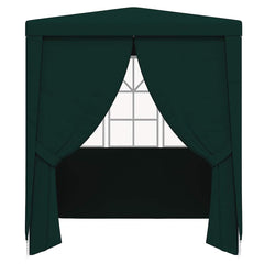 vidaXL Professional Party Tent with Side Walls 2x2 m Green 90 g/m? 4