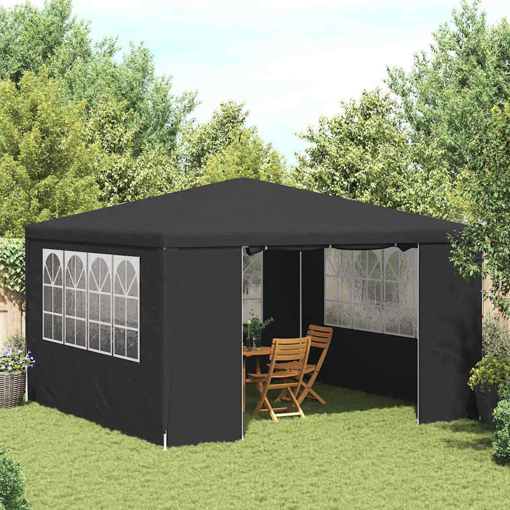 vidaXL Professional Party Tent with Side Walls 4x4 m Anthracite 90 g/m? 1