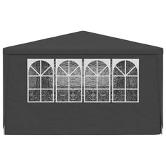 vidaXL Party Tent | Anthracite | Polyethylene, Steel | 4x9 m | Foldable 5