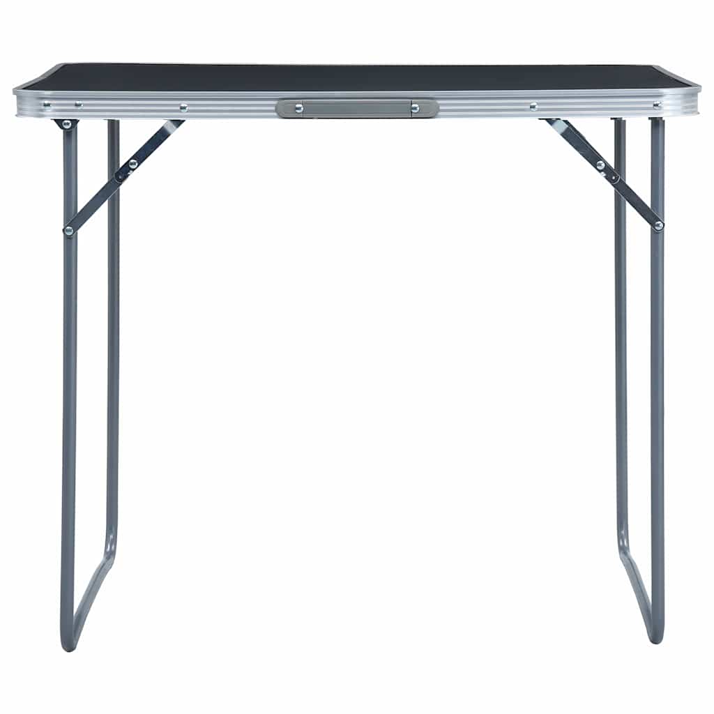 48171 vidaXL Foldable Camping Table with Metal Frame 80x60 cm Grey 2