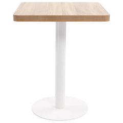vidaXL Bistro Table Light Brown 60X60 cm MDF 2