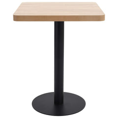 vidaXL Bistro Table Light Brown 60X60 cm MDF 2