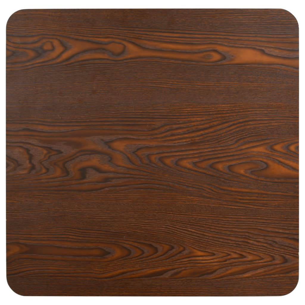 vidaXL Bistro Table Dark Brown 60X60 cm MDF 4