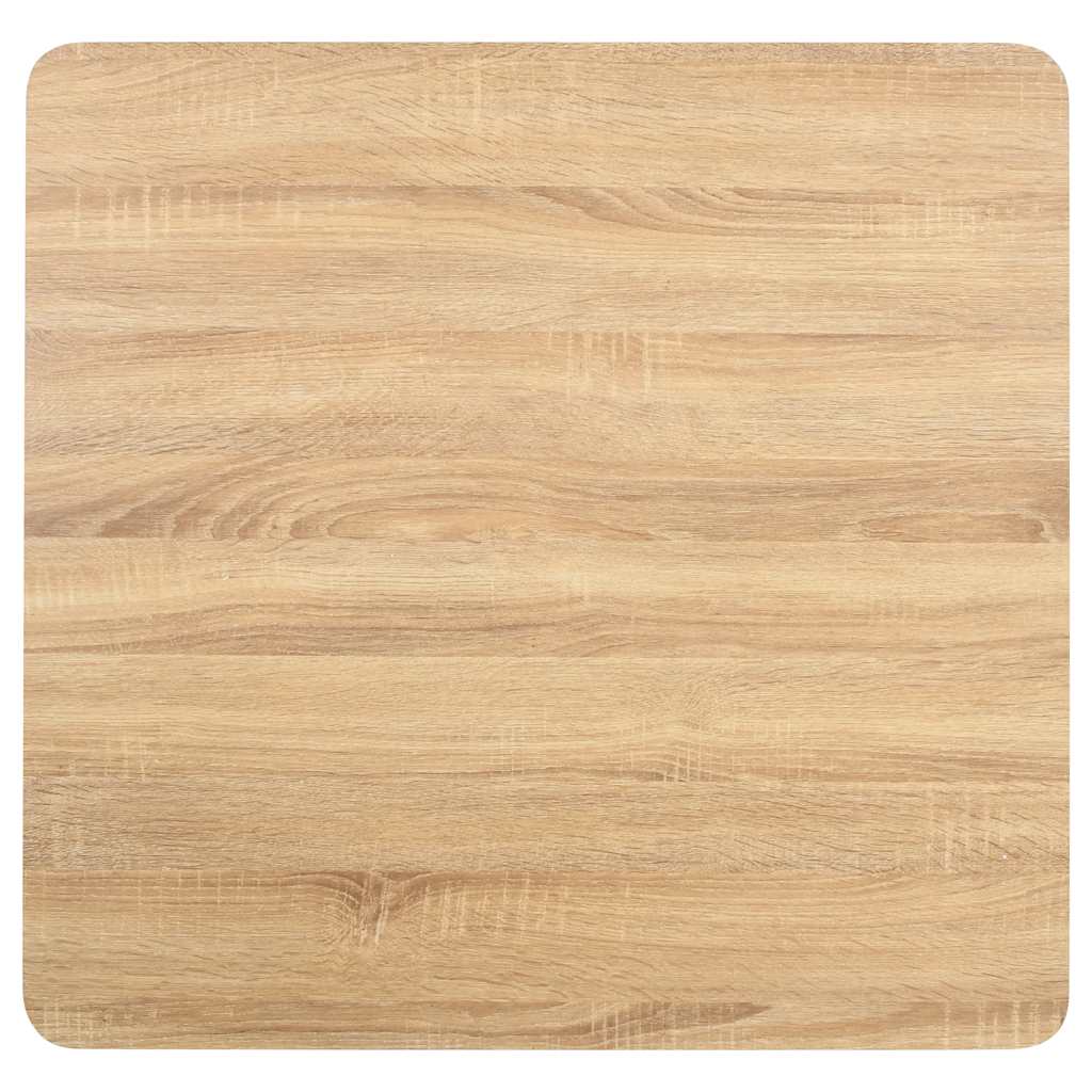 vidaXL Bistro Table Light Brown 80X80 cm MDF 3