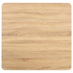 Bistro Table Light Brown 50x50 cm MDF Light brown and white 80 cm 80 cm