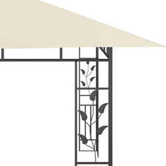 Gazebo with Mosquito Net 180 g/m² Cream 4 m