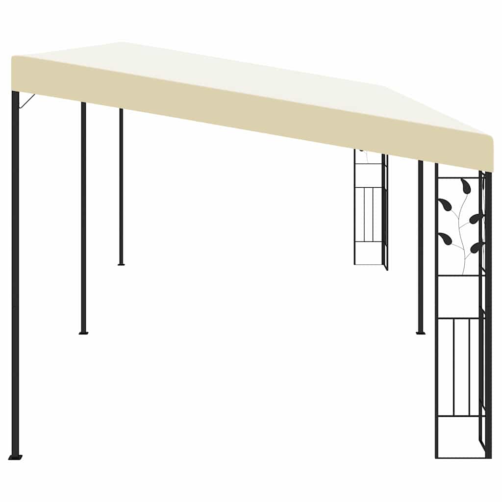 Wall-mounted Gazebo 3x3x2,5 m Cream 6 x 3 x 2.5 m