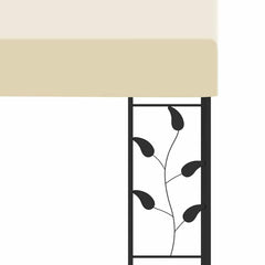 Wall-mounted Gazebo 3x3x2,5 m Cream 6 x 3 x 2.5 m