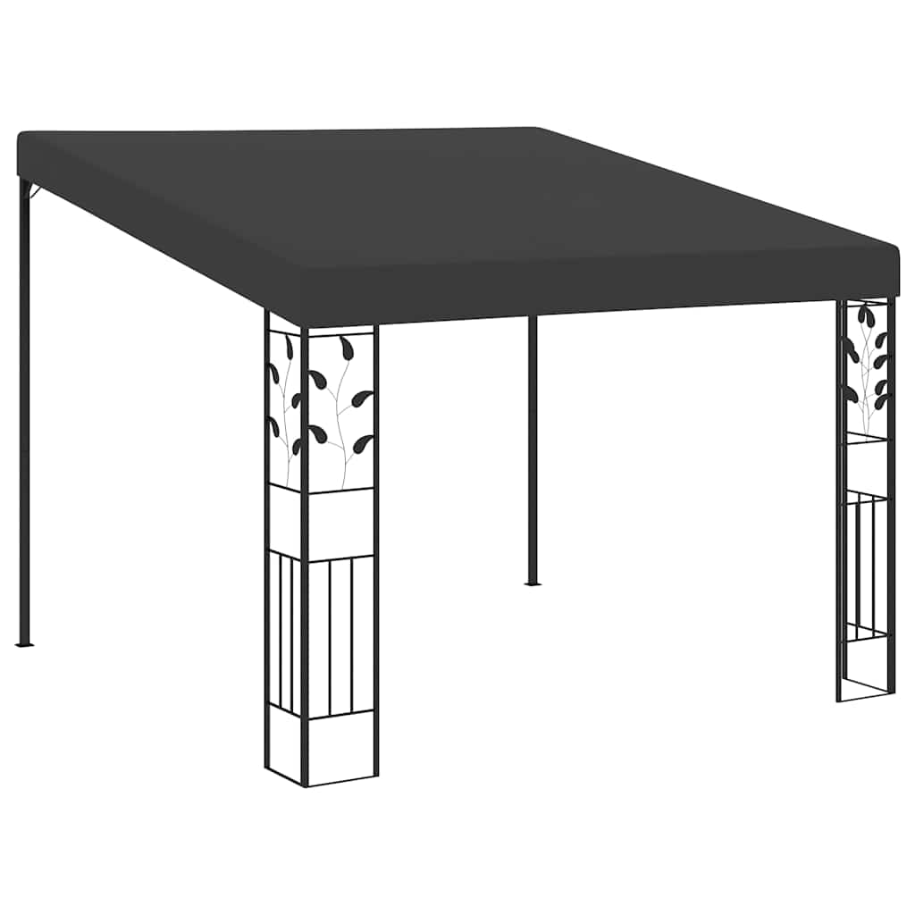 Wall-mounted Gazebo 3x3x2,5 m Anthracite 3 x 3 x 2.5 m