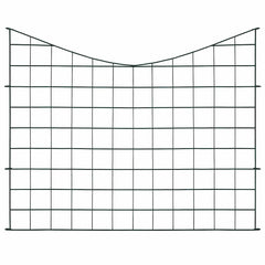 146104 vidaXL Lower Arch Garden Fence Set 77,5x64 cm Green 2