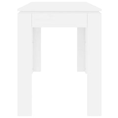 vidaXL Dining Table White 120x60x76 cm Engineered Wood 5
